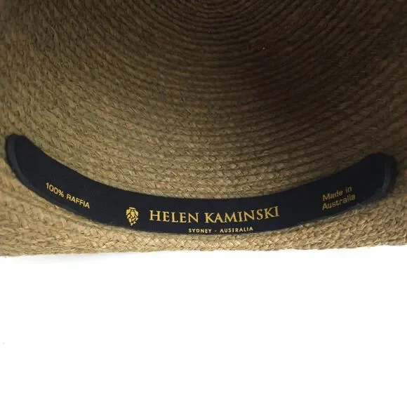 NEW Helen Kaminski Provence 12 Packable Raffia Hat Nougat Resort Minimal Boho - Picture 8 of 8